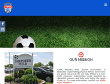 Tablet Screenshot of moberlysoccer.org